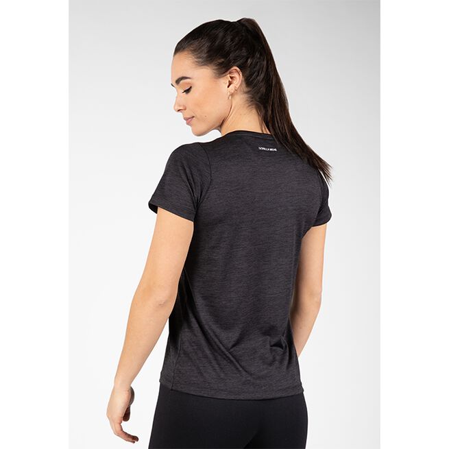 Elmira V-Neck T-Shirt, Black, S 