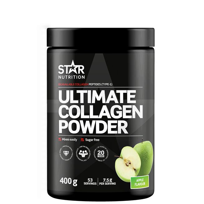 Ultimate Collagen Powder Collagen peptider 400 g Green Apple - NEW