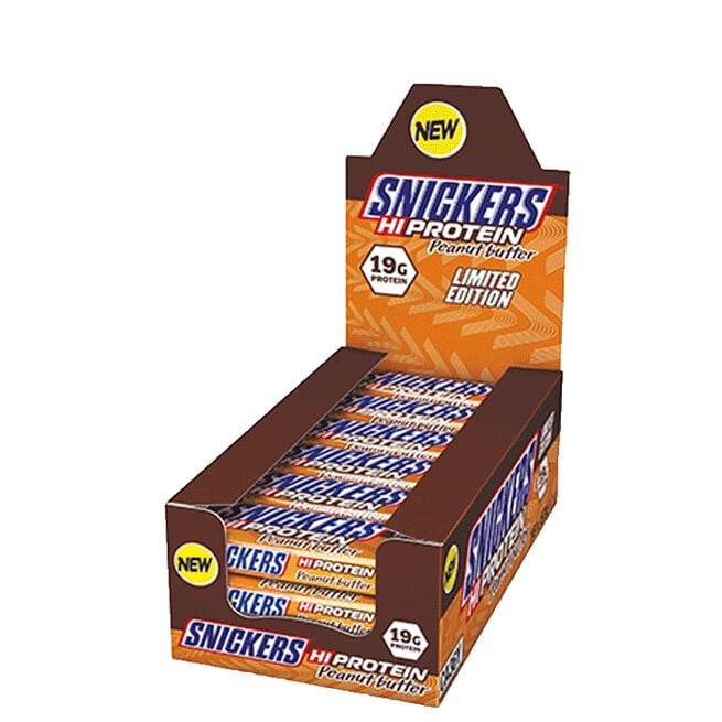 12 x Snickers Proteinbar 57 g Jordnøddesmør Peanut Butter