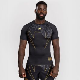 Venum Serpenti Rashguards Short Sleeves Black/Silver/Gold, L  Serpenti Rashguard Kortærmet Sort Sølv Guld