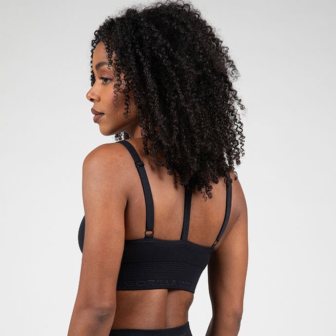 Whitney sømløs sports-BH sort