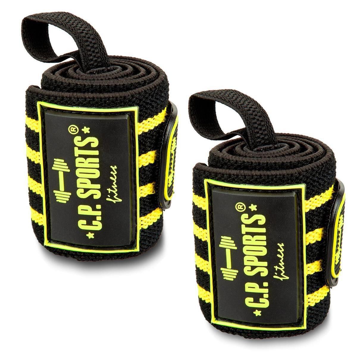 Strongman h&aring;ndledsbind 50 cm Sort Gul  