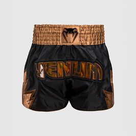 Venum Inferno Muay Thai Shorts Black/Bronze, L  Inferno Muay Thai Shorts Sort Bronze