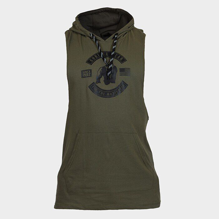 Lawrence Hooded Tank Top, Army