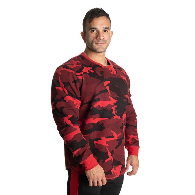 GASP Thermal Logo Sweater, Red Camo
