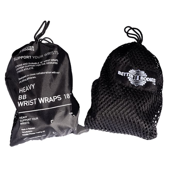 Heavy BB Wrist Wraps 45 cm Sort