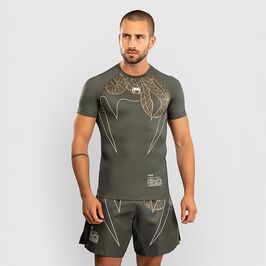 Venum Serpenti Rashguards Short Sleeves Kaki/Bronze/Ivory, L  Serpenti Rashguard Kortærmet Khaki Bronze Ivory