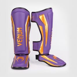 Venum Elite Shin Guards Dark Purple, M  Elite Skinnebeskyttere Lila
