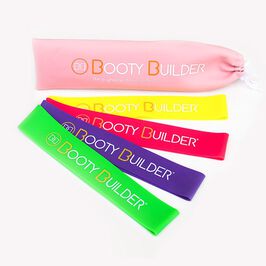 Booty Builder Mini Bands, Pink, 4-Pack  Booty Builder Minibands Pink 4-pak