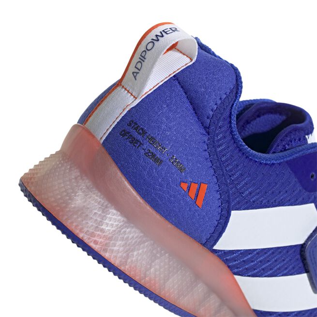 Adipower Weightlifting 3 Sko Blå Hvid/Orange