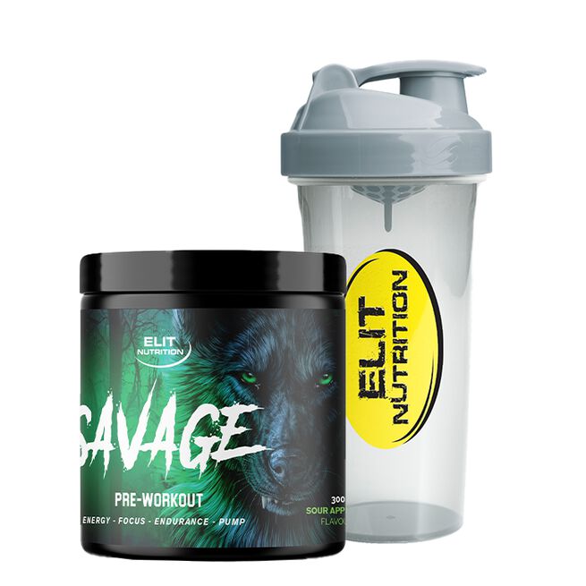 Elite Savage PWO 300 g + Smart Shaker 800 ml