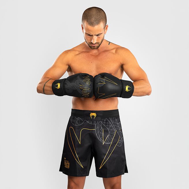 Serpenti Fightshorts Sort Sølv Guld
