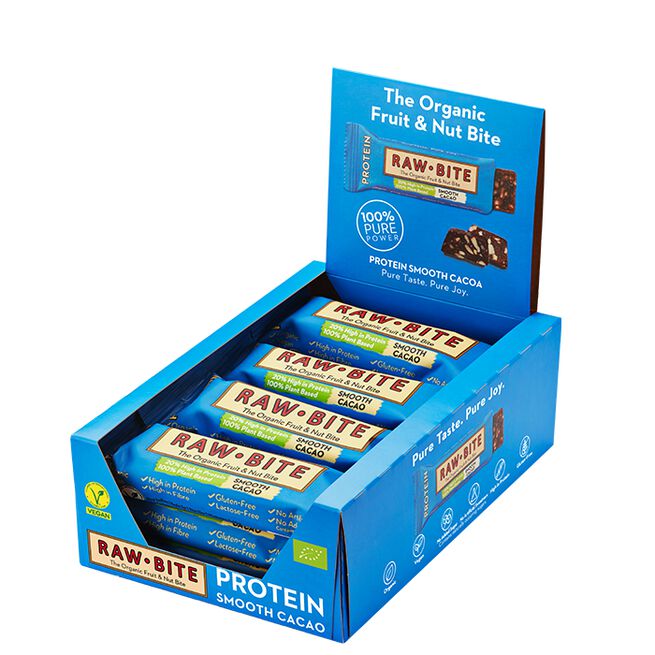 12 x Frugt & Nødde bar 50 g Protein/Kakao