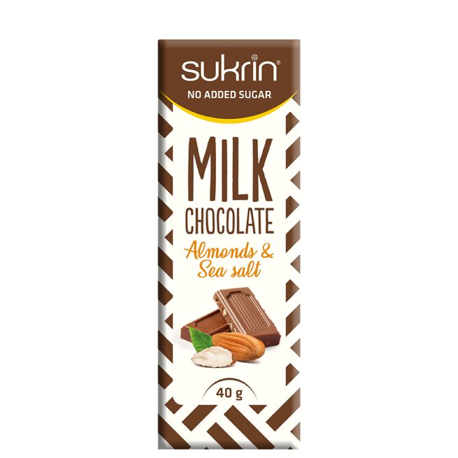 Mælkchokolade med Mandler og Havsalt