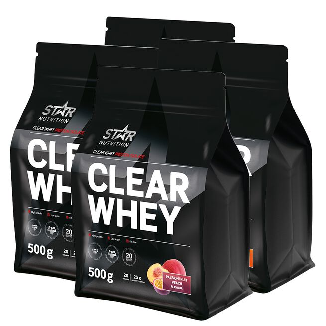 4 x Clear Whey Whey Protein 500 g