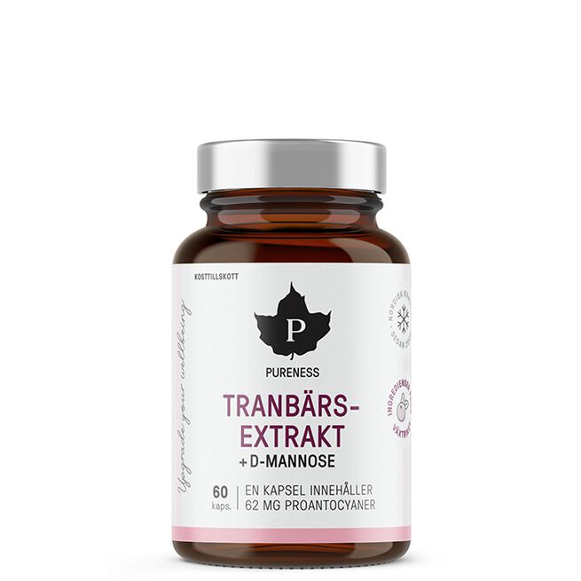 Tranebærekstrakt + D-mannose 60 kapsler