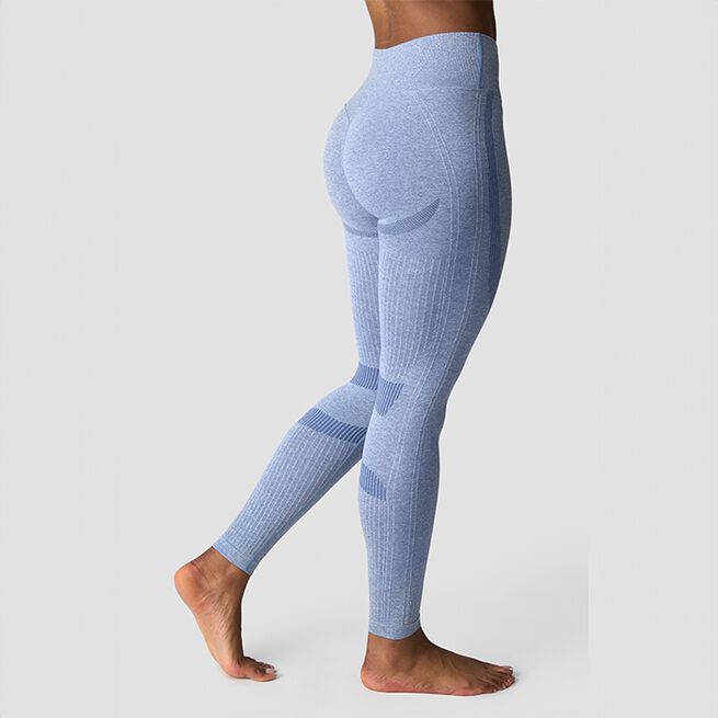 Soft Seamless Tights Blå