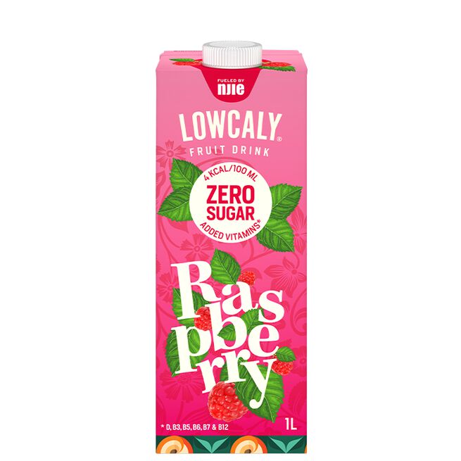 Lowcaly Frugtdrik 1000 ml Rasberry