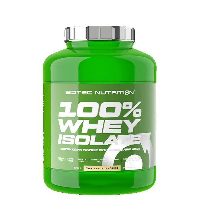 100% Whey Isolate Valleproteinisolat 2000 g Vanilla