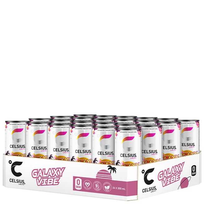24 x Celsius Energidrik 355 ml Galaxy Vibe - NEW