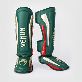 Venum Elite Shin Guards Green, M  Elite Skinnebeskyttere Grøn