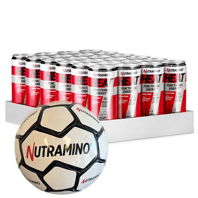 Fodbold + 24 x Nutramino HEAT x Daniel Agger Foundation, 330 ml