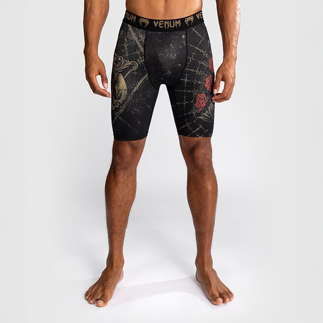 Santa Muerte 5.0 Vale Tudo Shorts Sort Guld