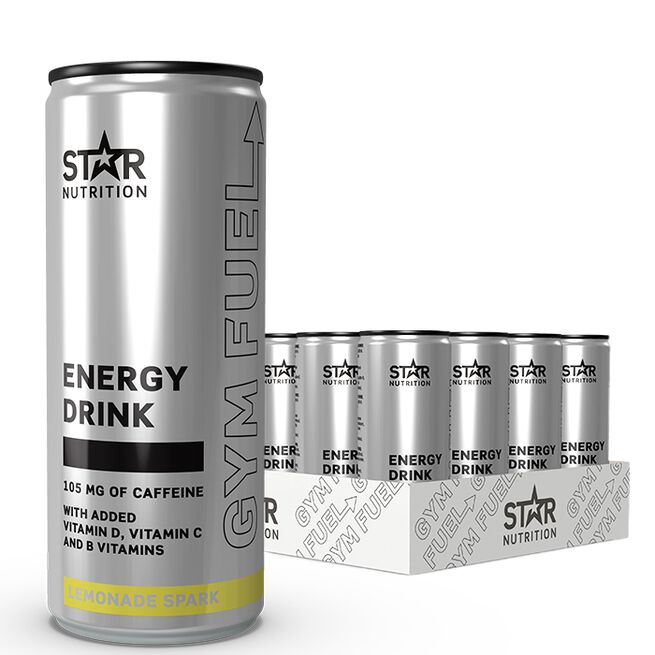 24 x Gym Fuel 330 ml Lemonade Spark