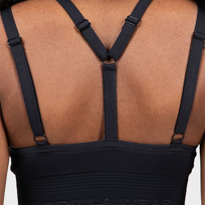 Whitney sømløs sports-BH sort