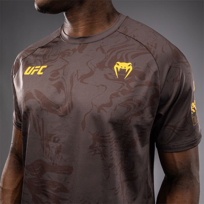 UFC Fusion by Venum Fight Week Men's Dry-Tech T-Shirt Earthen Brown