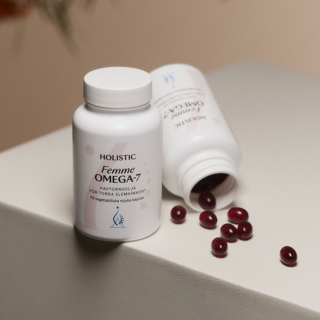Femme Omega-7 havtornsolie 90 vegetabilske kapsler