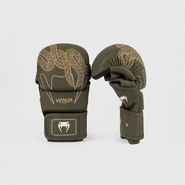Venum Serpenti Sparring Gloves Kaki/Bronze/Ivory, L-XL  Serpenti Sparringshandsker Khaki Bronze Ivory