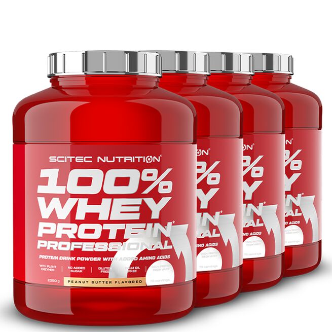 BIG BUY 4 x 100% Valleprotein Professionelt Valleprotein 2350 g