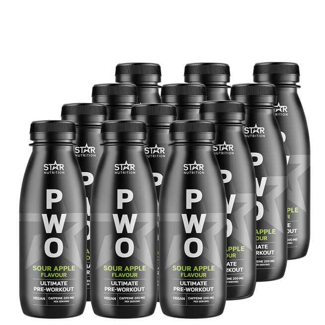 12 x PWO Drink 330 ml Sour Apple