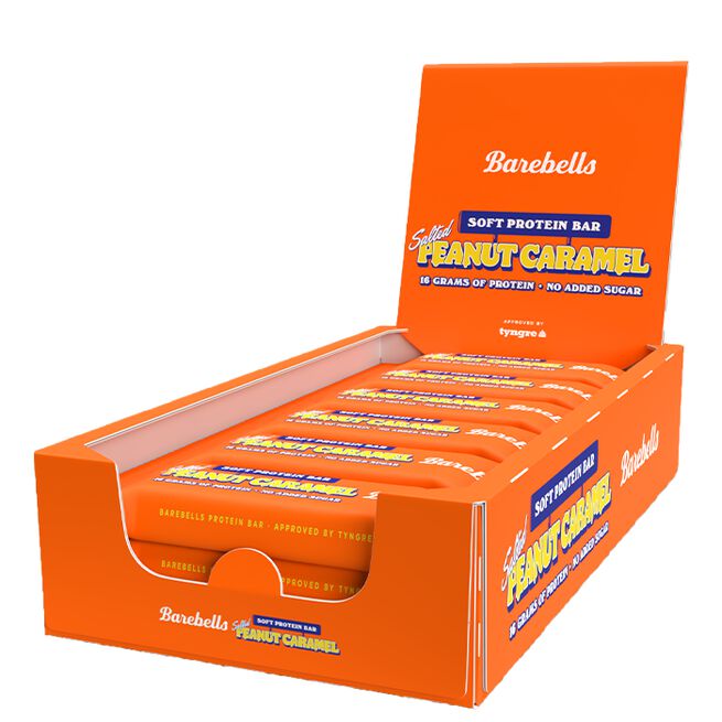12 x Barebells Soft Protein Bar 55 g Salted Peanut Caramel