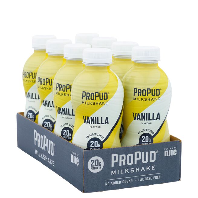 8 x ProPud Protein Milkshake, 330 ml Vanilla