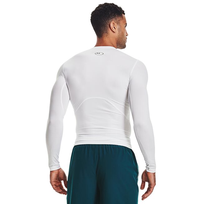 UA HG Armour Comp LS, White