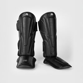 Venum Impact Evo Scales Shinguards Black, L  Impact Evo Scales Benskinner Sort