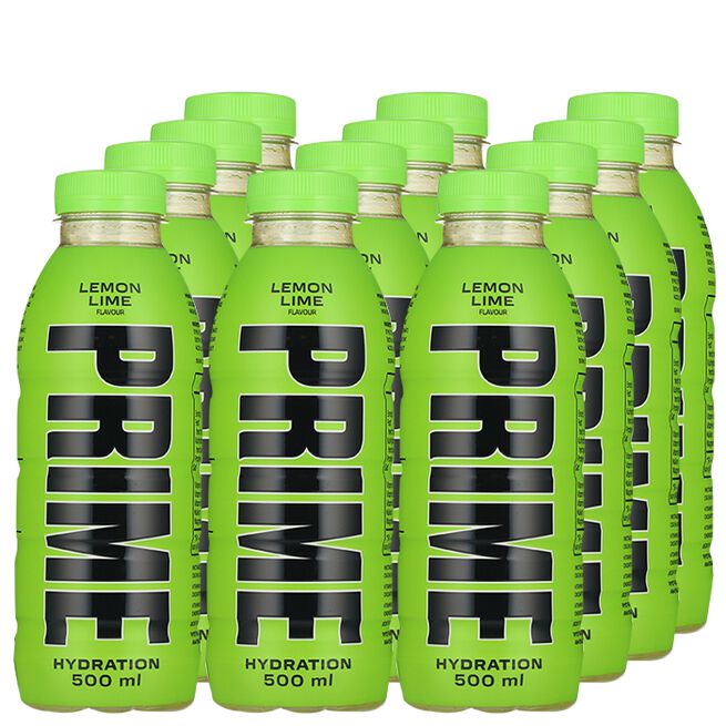 12 x Prime Hydration, 500 ml, Lemon Lime 