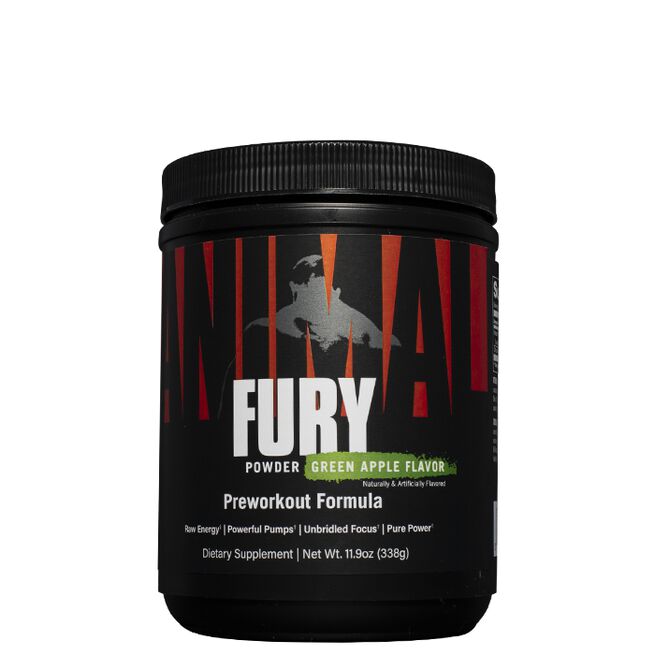 Animal Fury PWO 30 portioner Green Apple