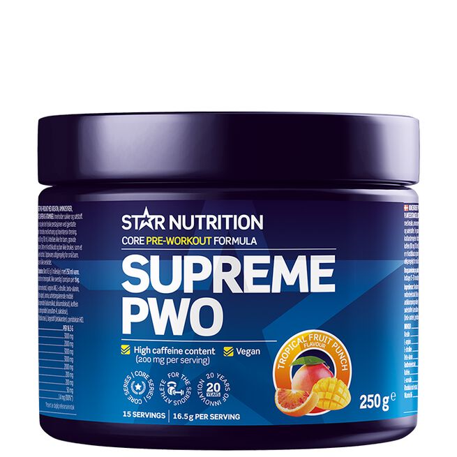Supreme PWO 250 g Tropical fruit punch
