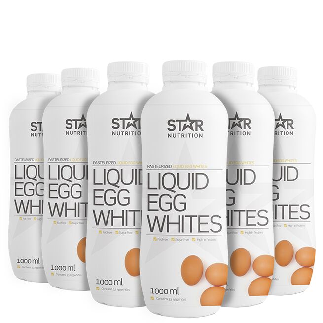 6 x Flydende æggehvider, BIG BUY 1000 ml