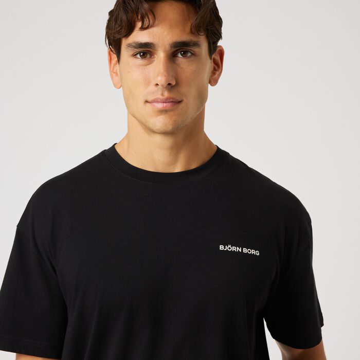 Borg Gym Oversized T-shirt Sort