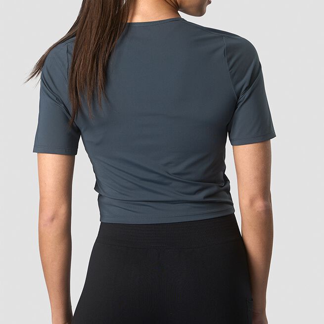 Charge Cropped Mid Sleeve, Winter Teal