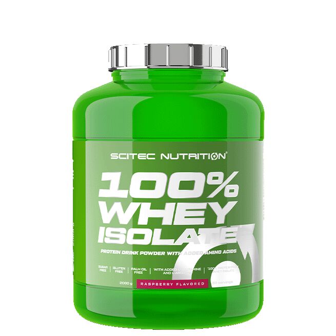 100% Whey Isolate Valleproteinisolat 1816 g Raspberry