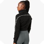 ICANIWILL Essential Cropped Logo Sweater, Black