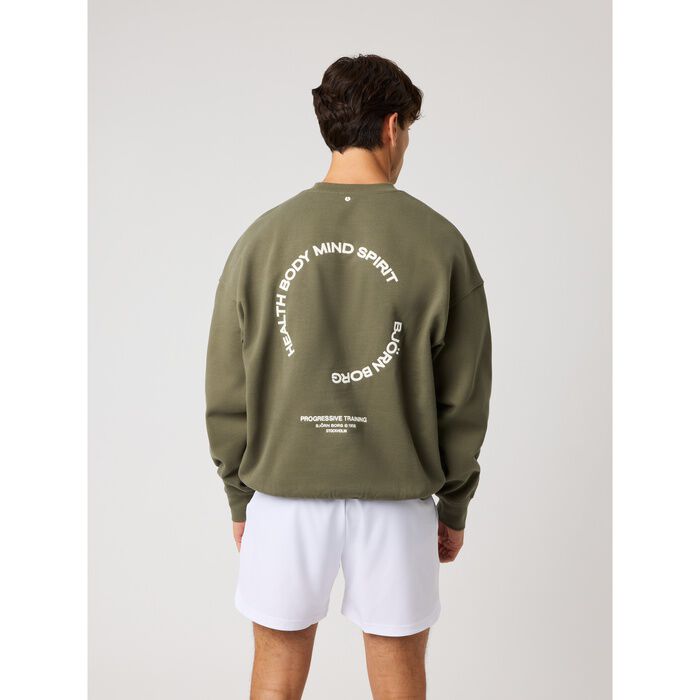 Borg Oversized Sweatshirt Gr&oslash;n
