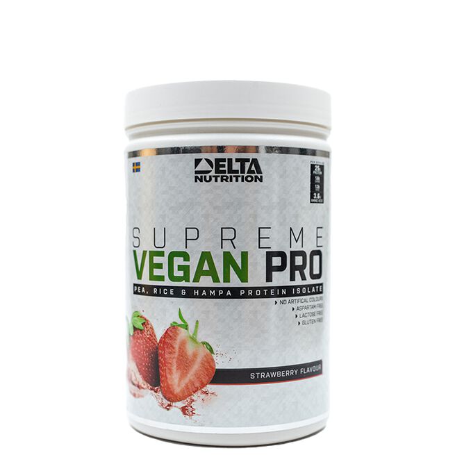 Supreme Vegan PRO Vegansk Proteinpulver 900 g Strawberry