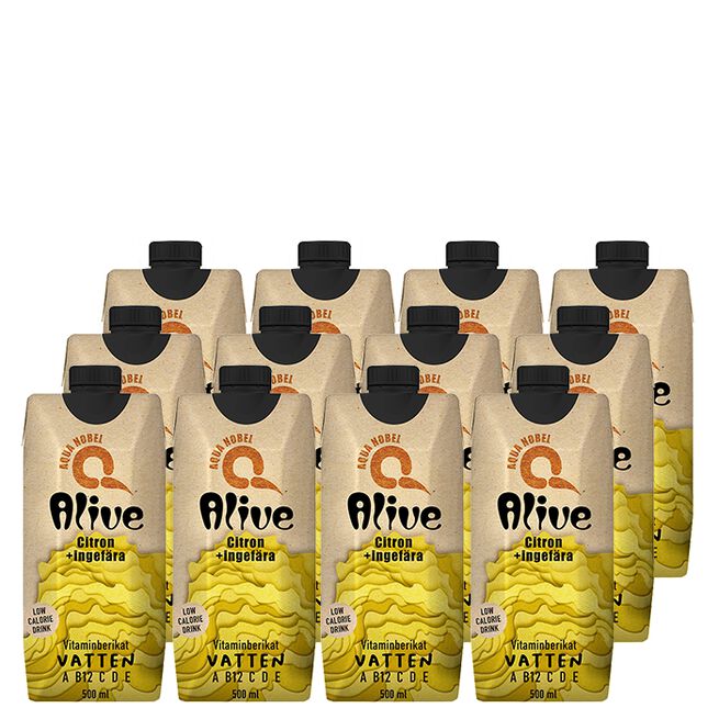 FP24006 12 x ALIVE, 500 ml, Citron/Ingefær
