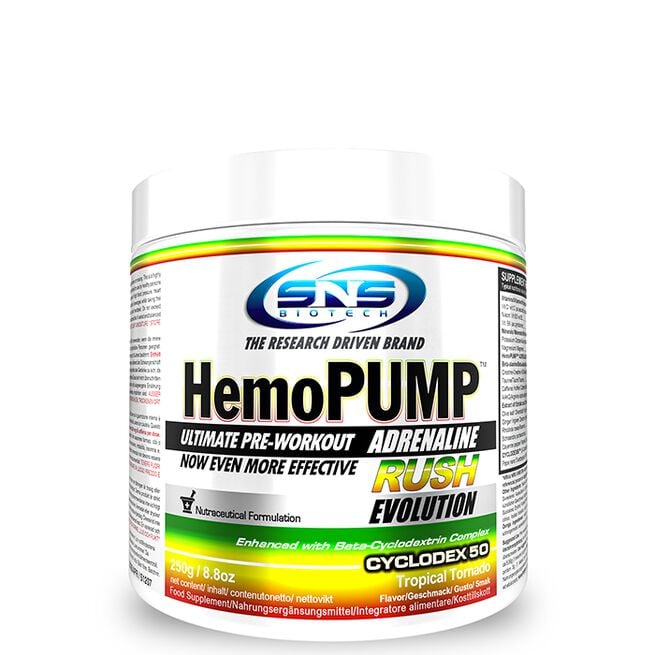 HemoPUMP Adrenaline Rush PWO 250 g Tropical Tornado